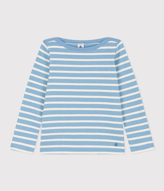 Marinière iconique en coton enfant fille / garçon AZUL/ MONTELIMAR