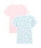 Duo de tee-shirts manches courtes petite fille variante 1