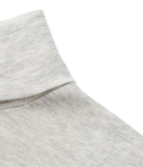 Sous pull femme en coton léger gris BELUGA CHINE