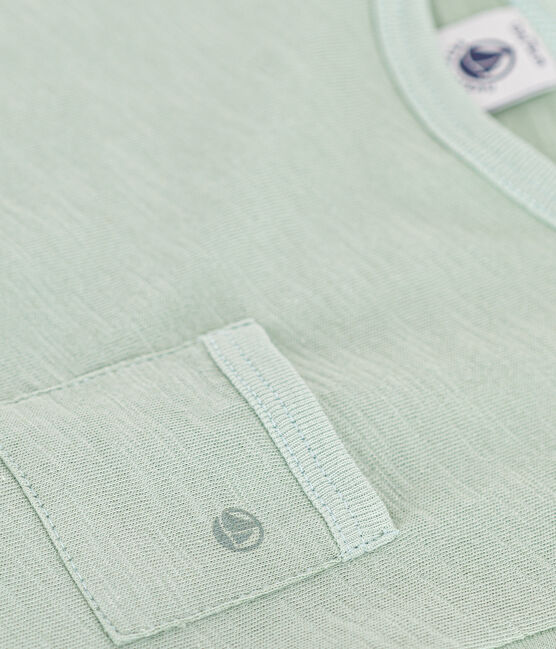 Tee-shirt manches courtes en jersey flammé bébé vert HERBIER