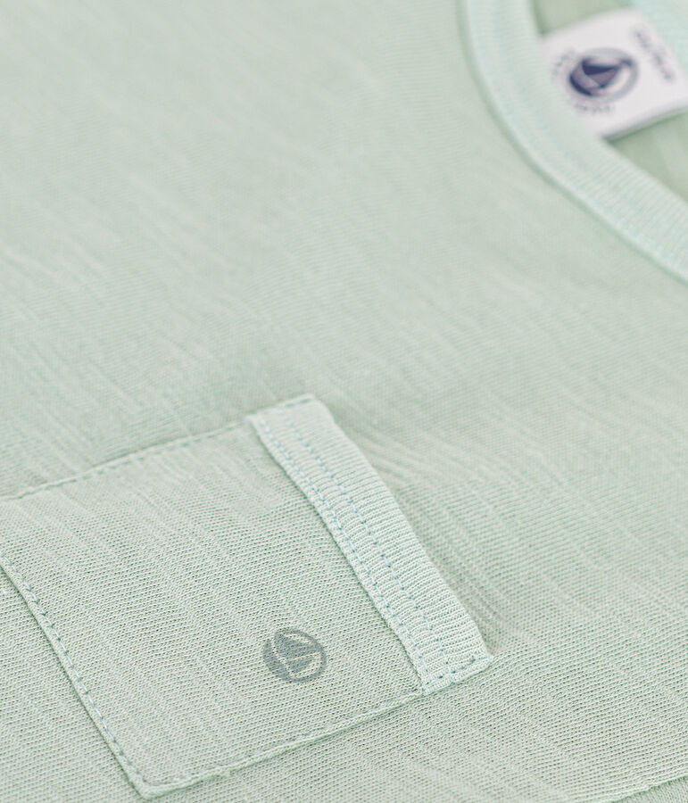 Tee-shirt manches courtes en jersey flamm&eacute; b&eacute;b&eacute; vert HERBIER