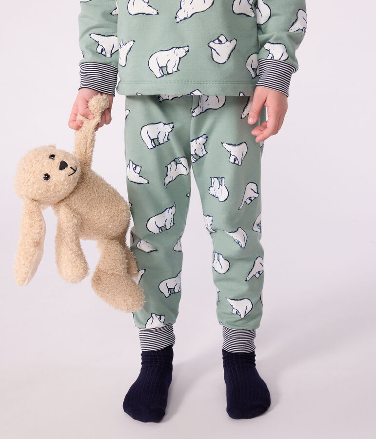 Pyjama enfant en molleton imprim&eacute; ours SAULE/ MULTICO