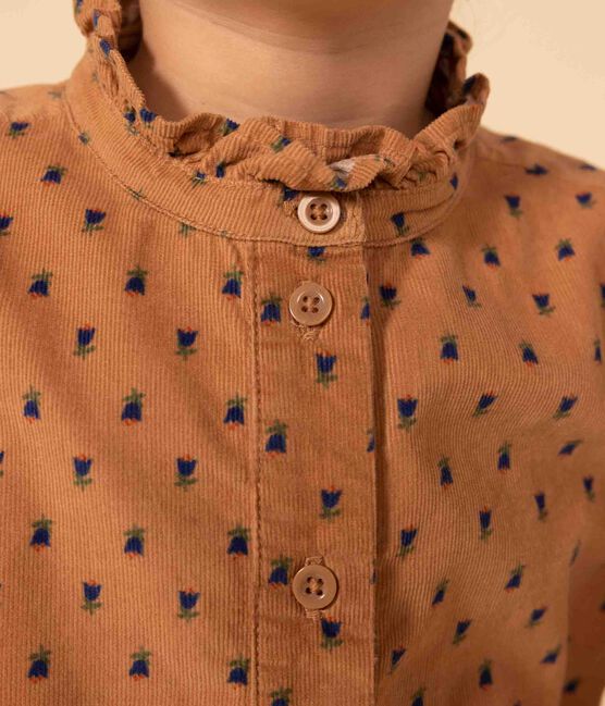 Blouse en velours fin fleuri enfant fille SIENNA/ MULTICO