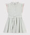 Robe sans manche enfant en coton à rayures PAUL/ ECUME