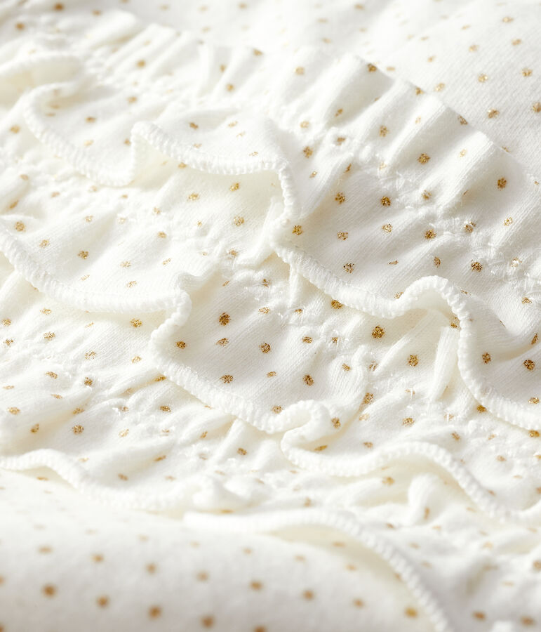 Legging imprim&eacute; b&eacute;b&eacute; fille blanc/jaune