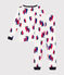 Pyjama ajusté en coton imprimé bateaux enfant blanc MARSHMALLOW/blanc MULTICO