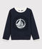 Sweatshirt enfant fille bleu SMOKING