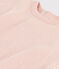 Tee-shirt manches longues bébé en tubique rose SALINE