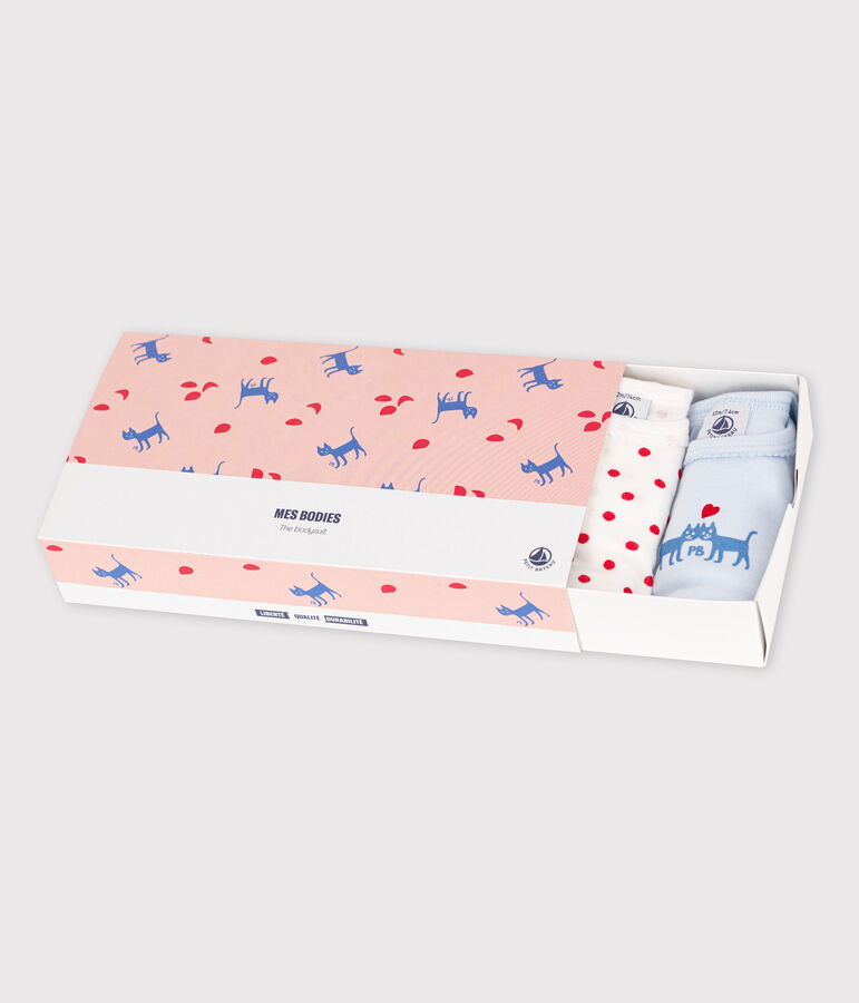 Lot de 5 bodies manches longues en coton multicouleur