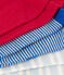 Lot de 3 paires de chaussettes rayures en jersey de coton enfants variante 1