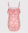 Maillot de bain une pièce enfant fleuri rose CHARME/blanc MARSHMALLOW