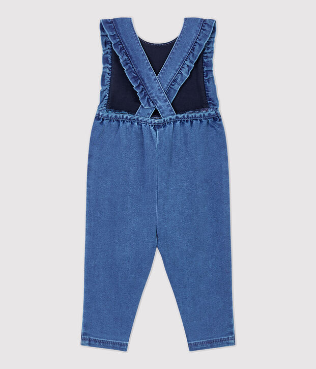 Combinaison en denim b&eacute;b&eacute;. bleu