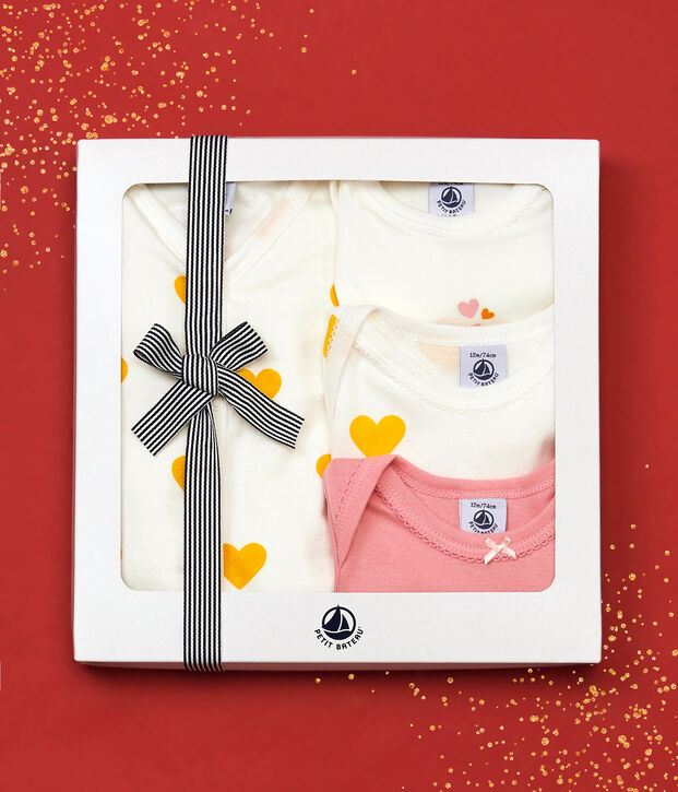 Coffret cadeaux c&oelig;ur b&eacute;b&eacute;. multicouleur