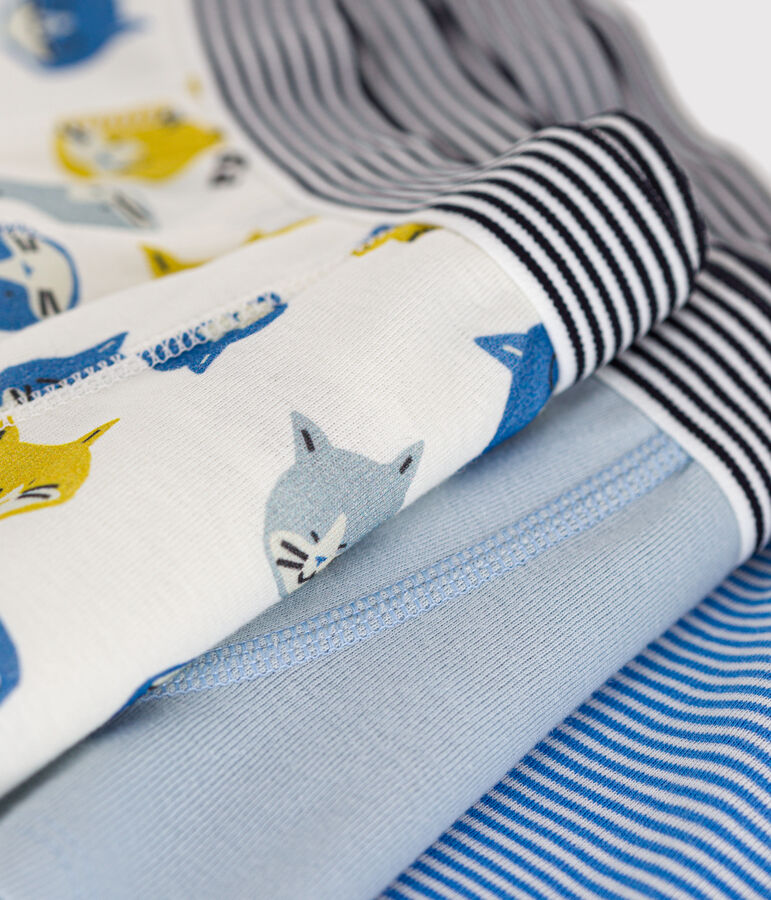 Lot de 3 boxers chat en coton enfant variante 1