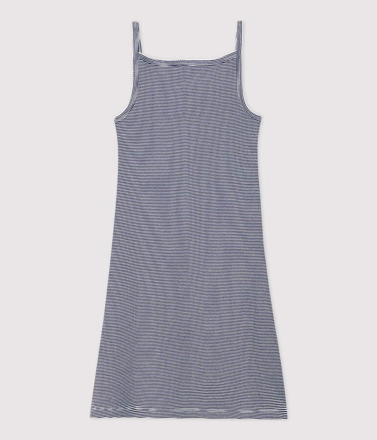 Nuisette en coton Femme bleu SMOKING/blanc MARSHMALLOW