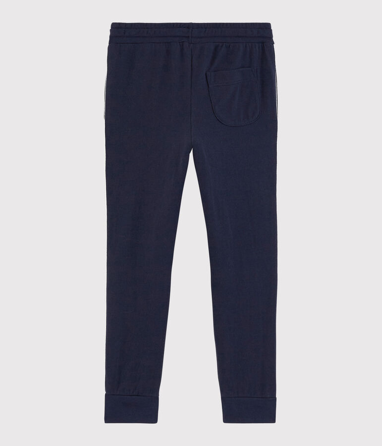 Pantalon de jogging en jersey enfant gar&ccedil;on bleu