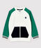 Cardigan en molleton enfant garçon blanc MARSHMALLOW/blanc MULTICO