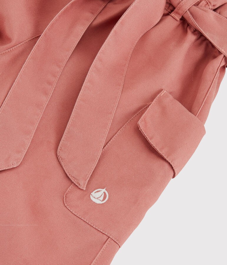 Pantalon en lyocell enfant fille rose PAPAYE