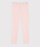 Legging petite fille/petit garçon en laine et coton rose SALINE