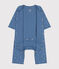Bodyjama sans pieds en coton bleu BEACH/ MARSHMALLOW