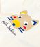Tee-shirt bébé en coton à manches longues, motif chat MILK/ MULTICO