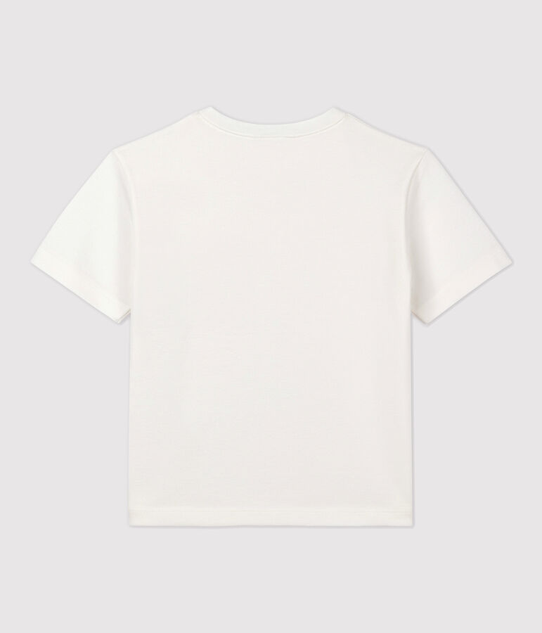 Tee-shirt enfant garcon blanc MARSHMALLOW