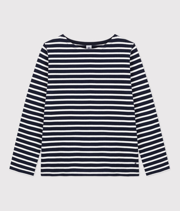 Marini&egrave;re en coton Femme bleu/blanc