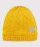 Bonnet enfant fille jaune BOUDOR/ ARGENT