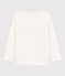 Tee-shirt en jersey enfant fille - gar&ccedil;on blanc
