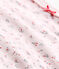 Body bébé fille manches longues imprimé rose VIENNE/blanc MULTICO