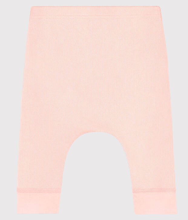 Cale&ccedil;on b&eacute;b&eacute; en c&ocirc;te 2x2 rose clair
