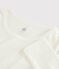T-shirt en laine et coton Femme blanc MARSHMALLOW