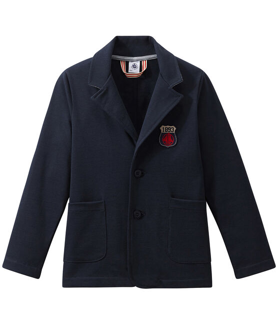 Veste garçon en jersey lourd bleu SMOKING