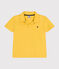 Polo manches courtes en coton enfant garçon jaune NECTAR