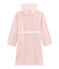 Robe de chambre enfant en polaire rose MINOIS/blanc MARSHMALLOW