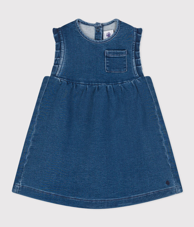 Robe en denim &eacute;coreponsable b&eacute;b&eacute; bleu BLEU DELAVE