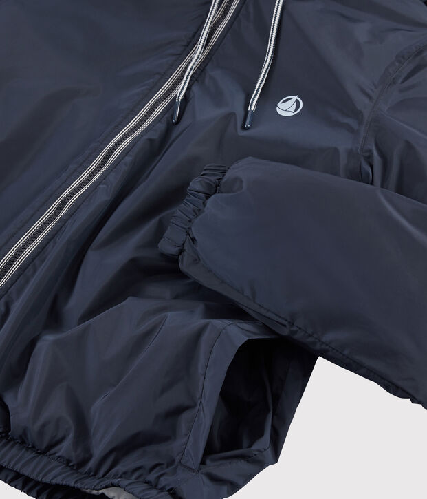 Coupe-vent chaud recycl&eacute; Femme bleu marine