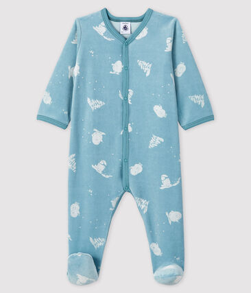 PETIT BATEAU - Dors-bien yéti bébé garçon en velours