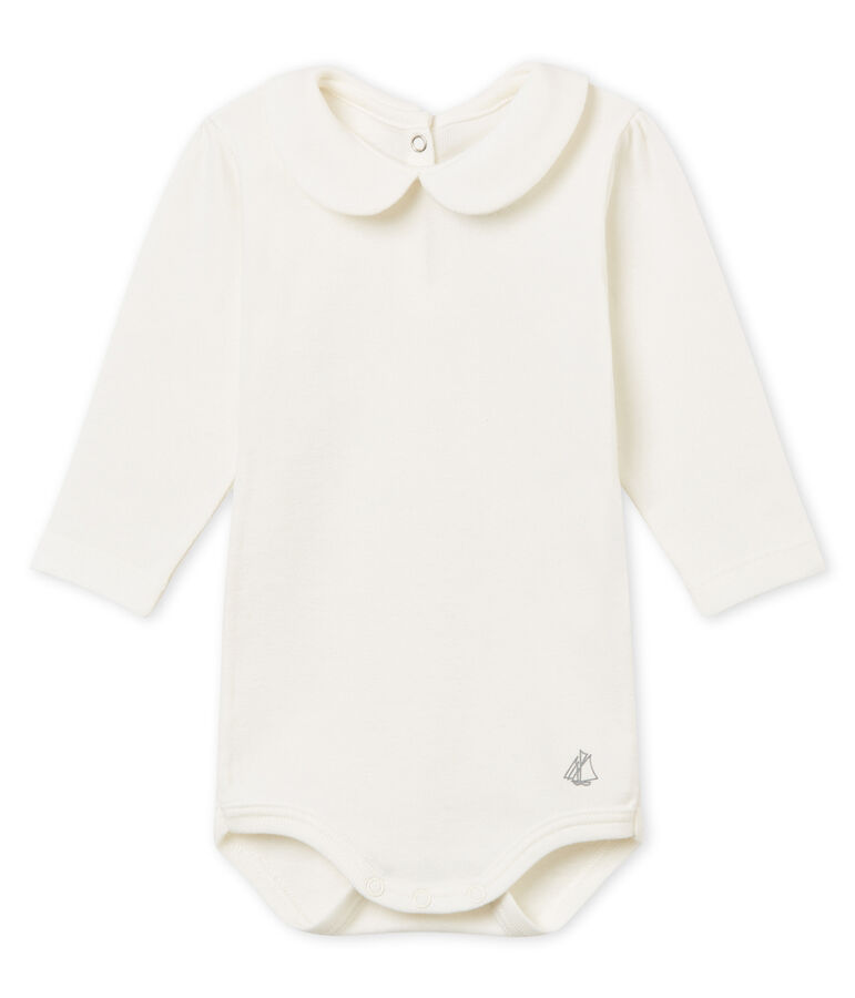 Body col Claudine b&eacute;b&eacute; fille blanc