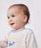 Pyjama bébé en velours ouverture au dos beige MONTELIMAR CHINE