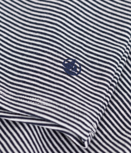 Débardeur l'Iconique en coton rayé femme bleu SMOKING/blanc MARSHMALLOW