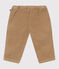 Pantalon bébé en velours uni beige ROCHE CLAIR