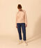 Marini&egrave;re boutonn&eacute;e en coton Femme &eacute;cru/rose