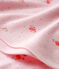 Drap bébé mixte imprimé rose VIENNE/blanc MULTICO