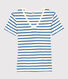 Tee-shirt L'ICONIQUE col V en coton bio Femme