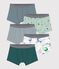 Lot de boxers enfant en coton imprim&eacute; multicouleur