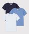 Lot de tee-shirts enfant en coton manches courtes unis multicouleur