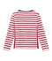 Marinière femme rouge TERKUIT/blanc MARSHMALLOW