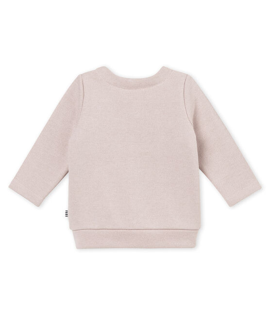 Cardigan bébé fille en molleton brillant rose JOLI/jaune DORE