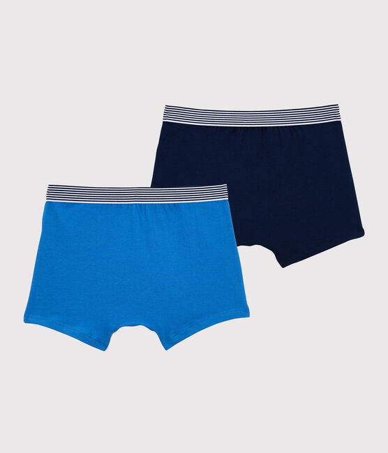 Lot de 2 boxers garçon en coton et élasthanne variante 1